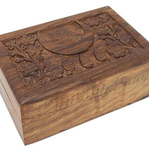 Blessing Symbol Wooden Carved Box