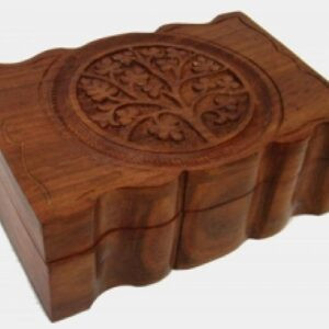 Tree of Life Wooden Carved Box