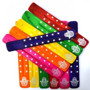 Hamsa Hand Wooden Incense Holder