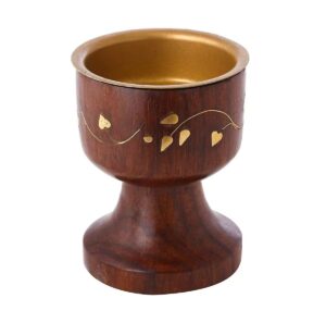 Wooden Bakhoor Burner (Leaf Vine Design)