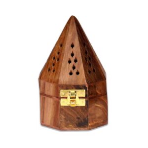 Wooden Incense Burner – Pyramid Shape